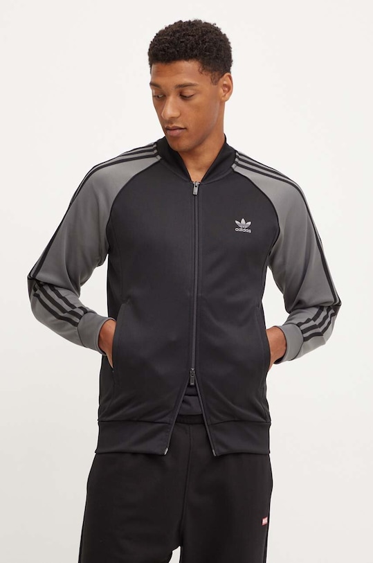 Mikina adidas Originals Adicolor Classics bez kapuce černá IY9858