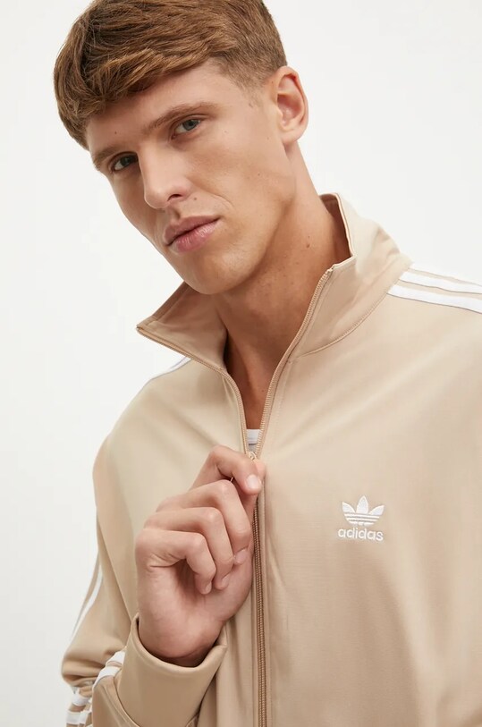 adidas Originals bluză Adicolor Classics Firebird bej IY9888