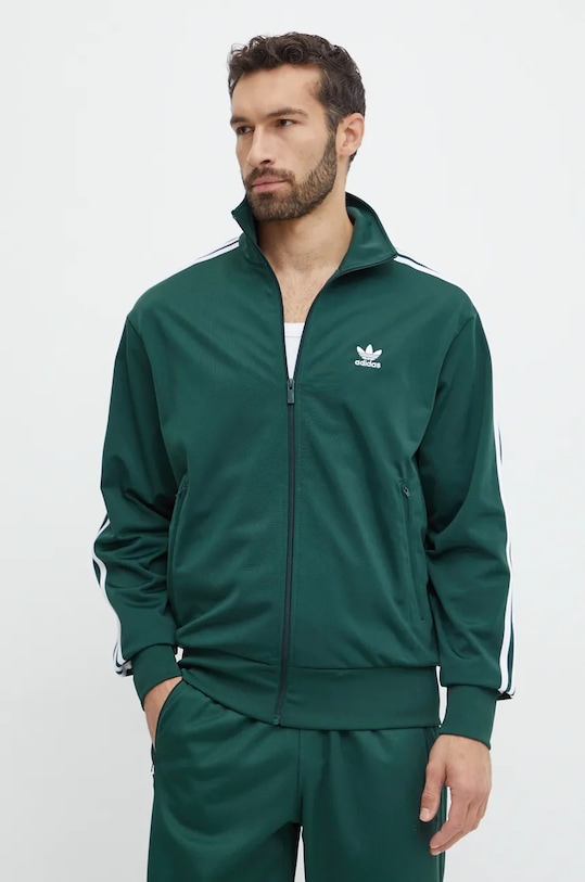 adidas Originals bluza Adicolor Classics Firebird imprimeu verde IY9892