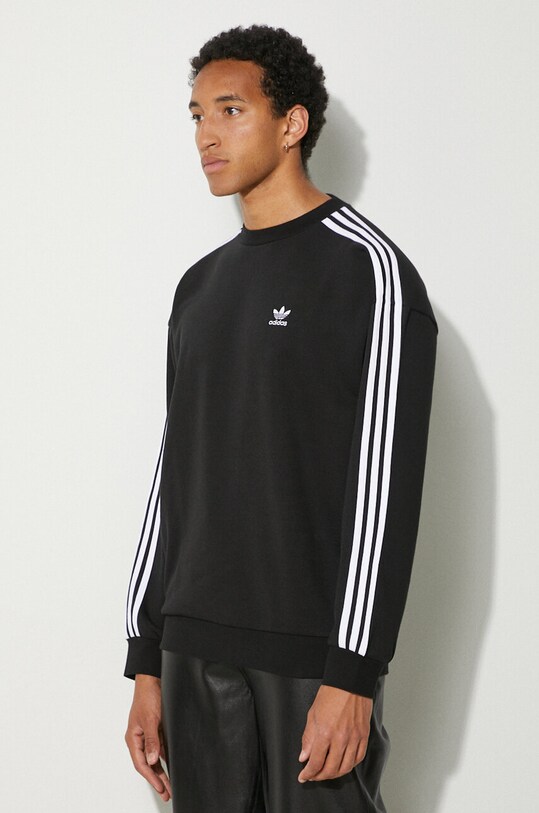 adidas Originals bluză Adicolor Oversized Crew negru IZ1829