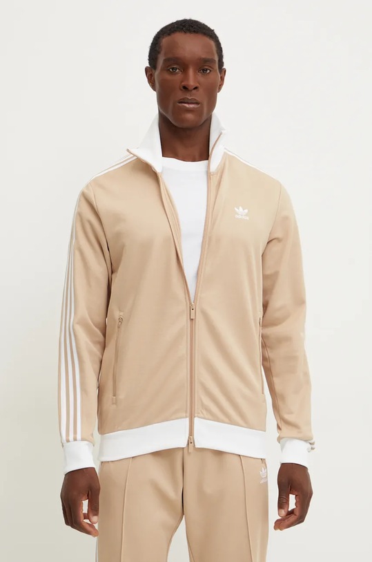 adidas Originals bluza Adicolor Classics Beckenbauer Track Top cu modele bej IZ1858