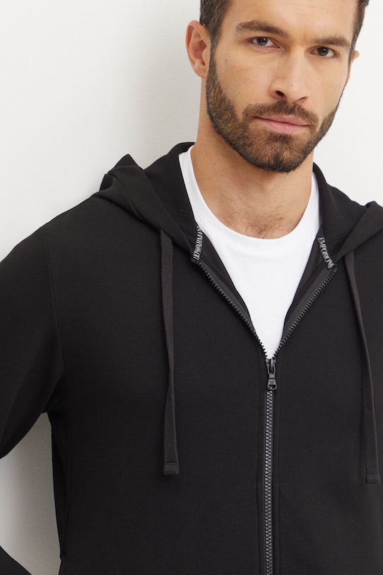 Emporio Armani Underwear bluză lounge uni negru 112053.4F574