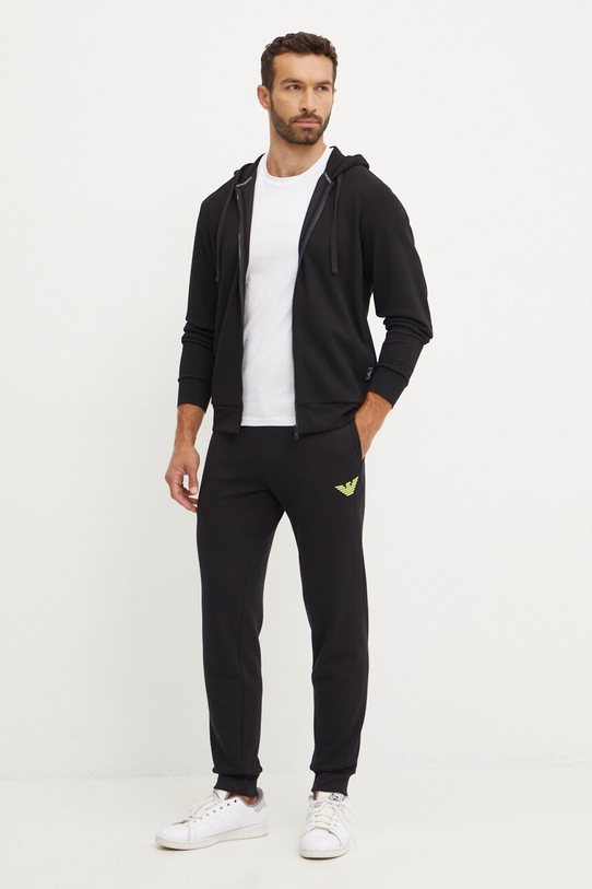 Кофта лаунж Emporio Armani Underwear 112053.4F574 чорний AW24