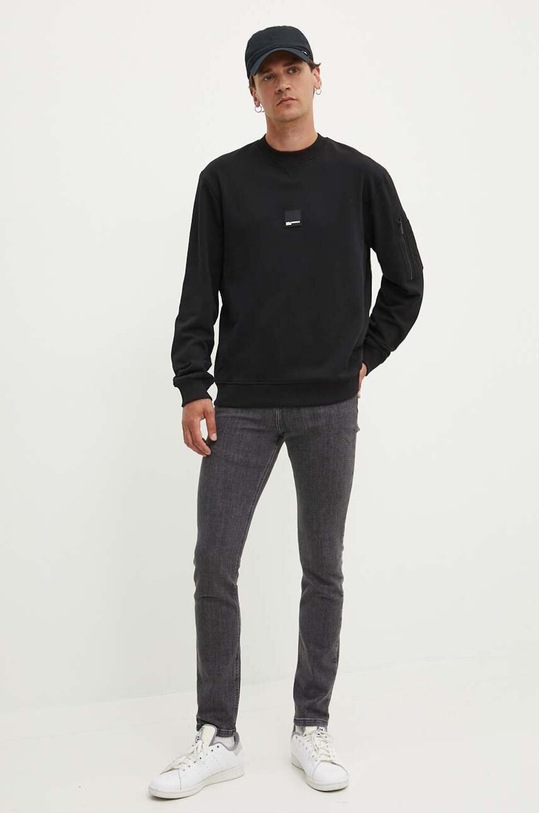 Karl Lagerfeld Jeans bluza bawełniana 245D1803 czarny AW24