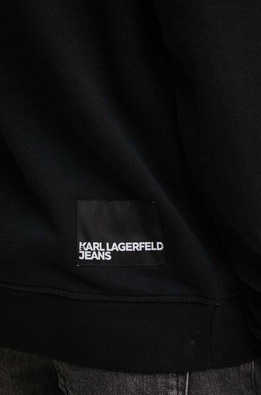 Karl Lagerfeld Jeans hanorac de bumbac 245D1805 negru