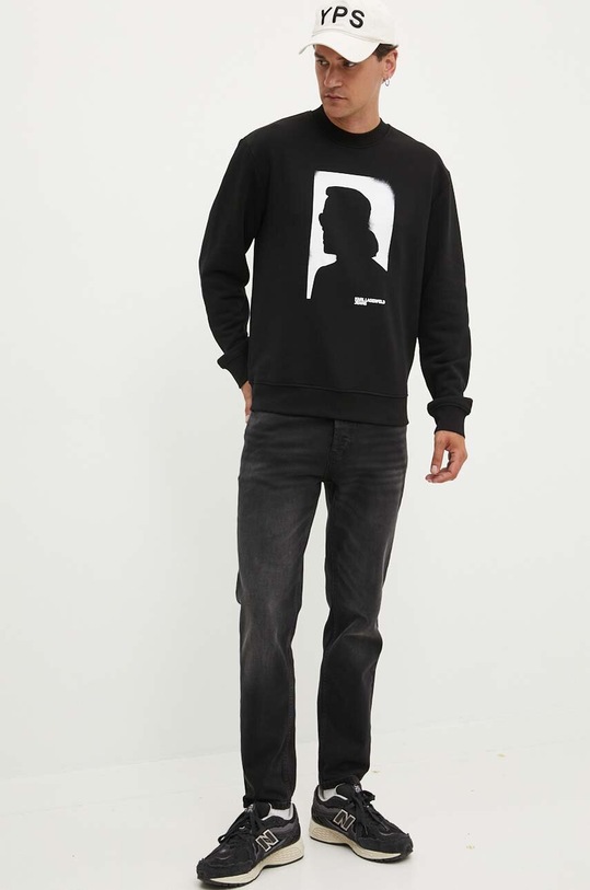 Karl Lagerfeld Jeans bluza 245D1807 czarny AW24