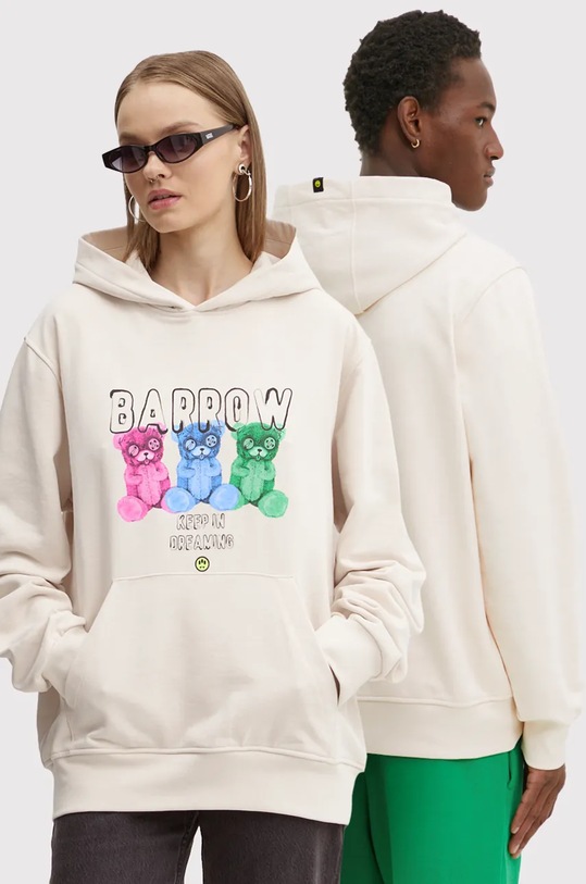 Barrow hanorac de bumbac print bej F4BWUAHS041