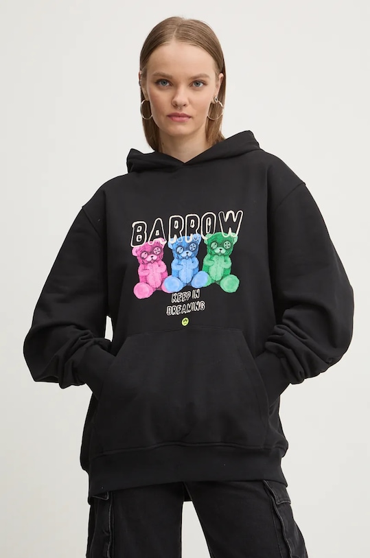 Îmbrăcăminte Barrow hanorac de bumbac F4BWUAHS041 negru