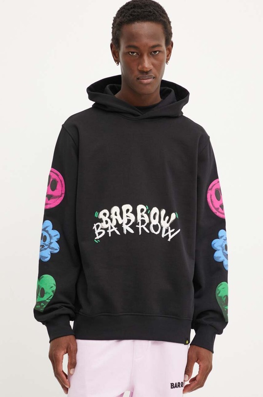 Barrow hanorac de bumbac negru F4BWUAHS089