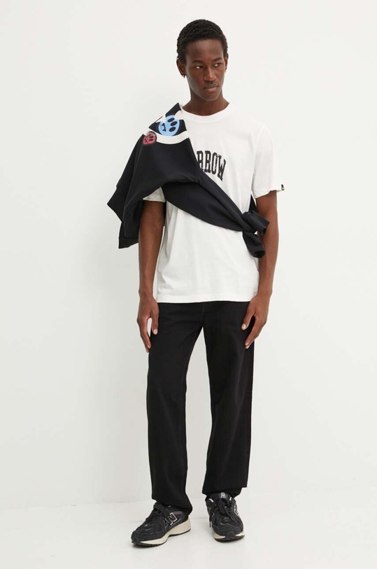 Barrow hanorac de bumbac F4BWUAHS090 negru AW24