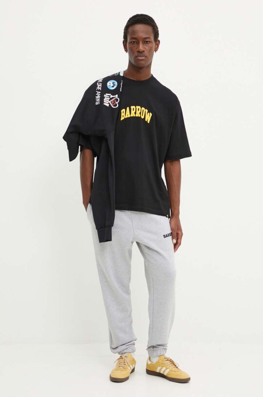 Barrow hanorac de bumbac F4BWUASW033 negru AW24