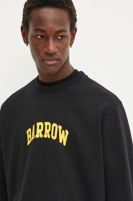 Barrow hanorac de bumbac negru F4BWUASW033