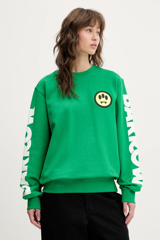 Barrow hanorac de bumbac F4BWUASW143 verde AW24