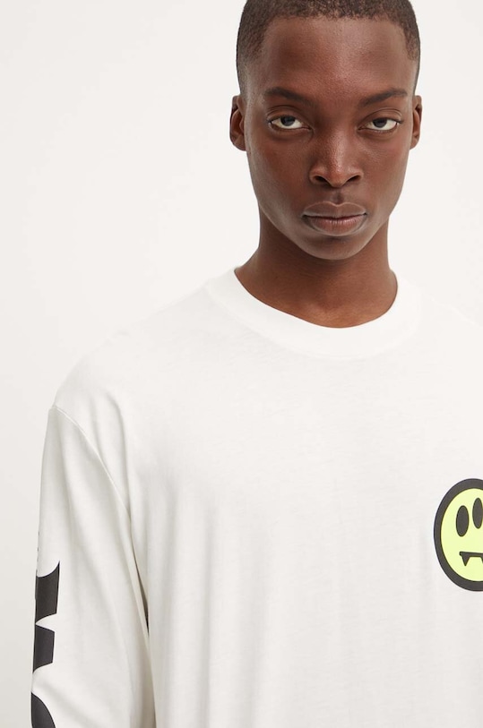 Хлопковый лонгслив Barrow бежевый F4BWUATH148