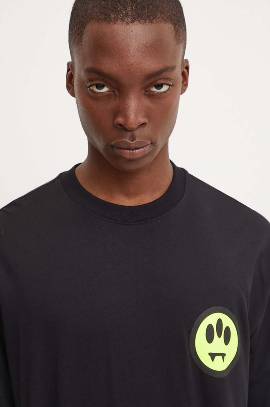 Bavlnené tričko s dlhým rukávom Barrow F4BWUATH148 čierna