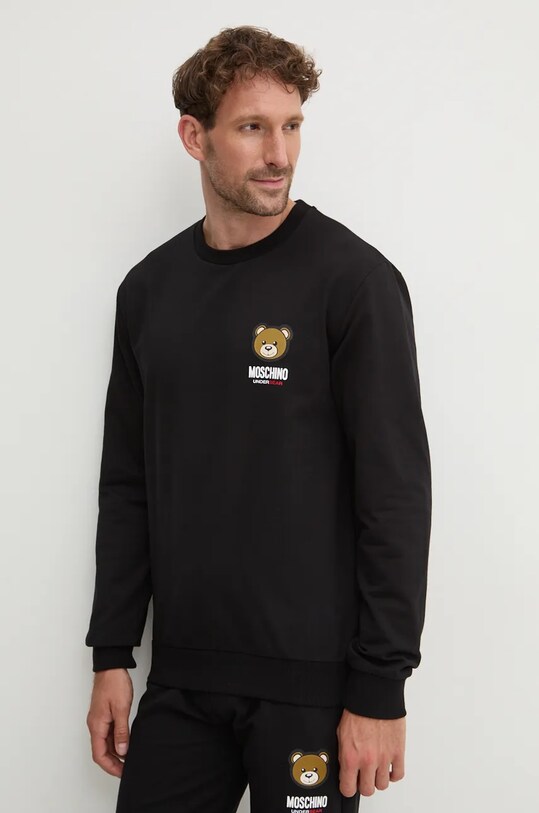 Кофта лаунж Moschino Underwear с эластаном чёрный 1788.4413