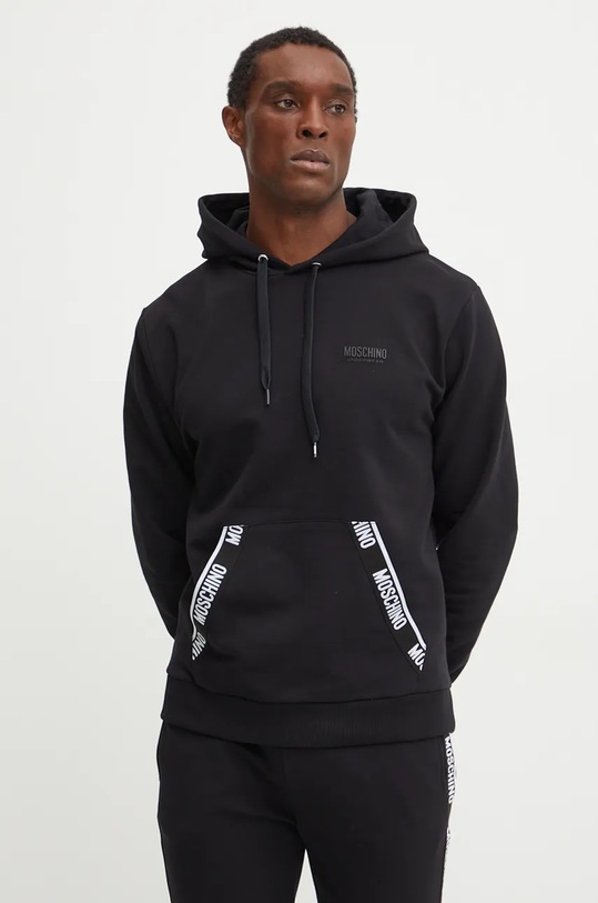 Mikina Moschino Underwear s kapucí černá 1793.4424