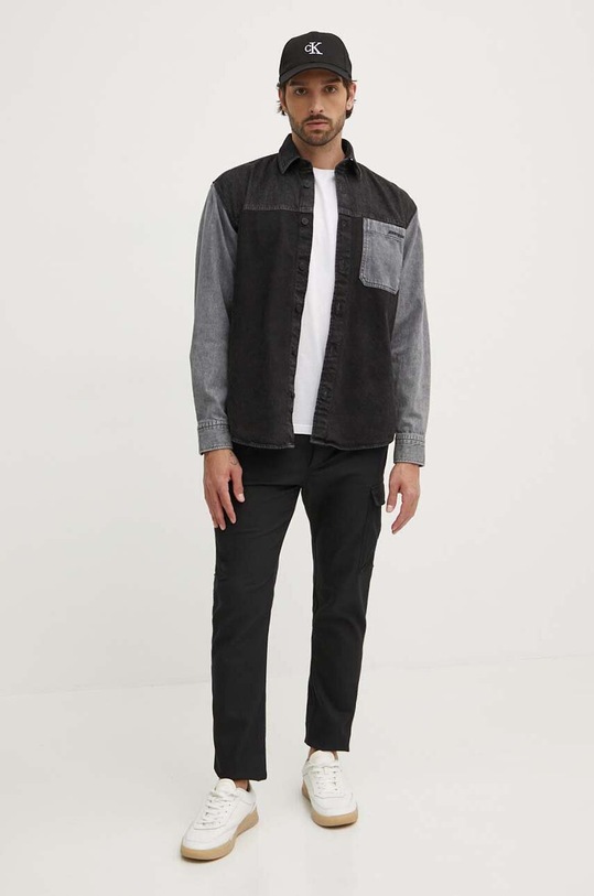 Joop! camasa jeans 30042479 negru AW24