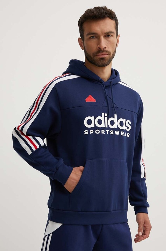 Кофта adidas Tiro с капюшоном тёмно-синий IY4530
