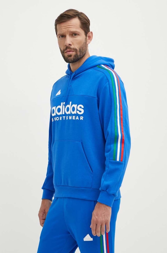 Μπλούζα adidas Tiro με κουκούλα μπλε IY4532