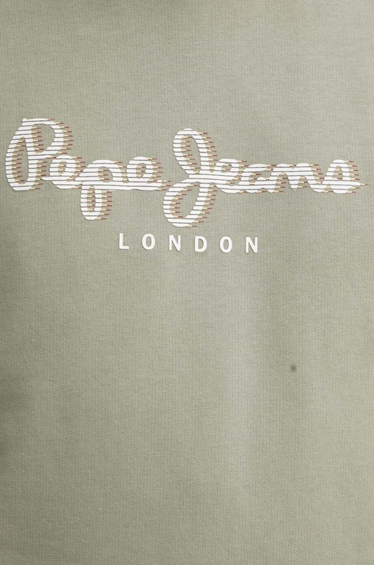Pepe Jeans bluza bawełniana SAUL CREW PM582702 zielony