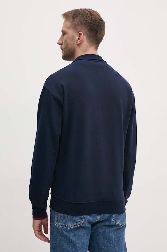 Odzież United Colors of Benetton bluza bawełniana 342ZU201J granatowy