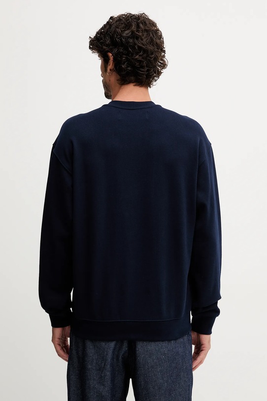 Îmbrăcăminte United Colors of Benetton hanorac de bumbac 342ZU1093 bleumarin