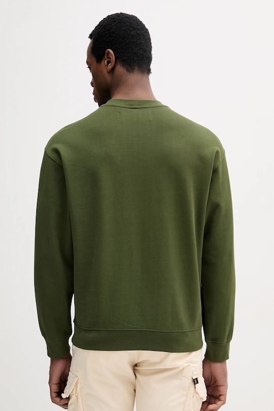 Odzież United Colors of Benetton bluza bawełniana 342ZU1093 zielony
