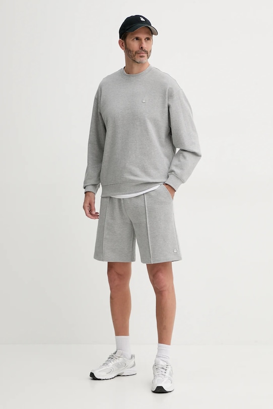 Хлопковая кофта United Colors of Benetton 342ZU1093 серый AW25