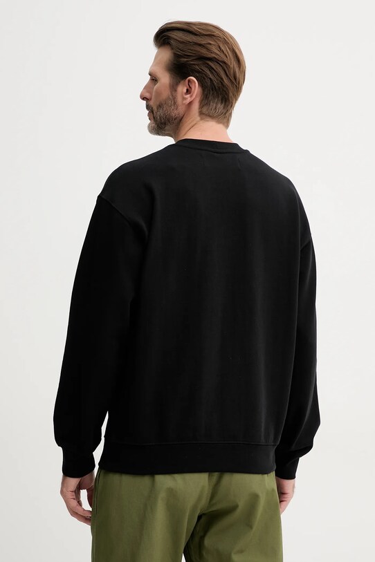Îmbrăcăminte United Colors of Benetton hanorac de bumbac 342ZU1093 negru