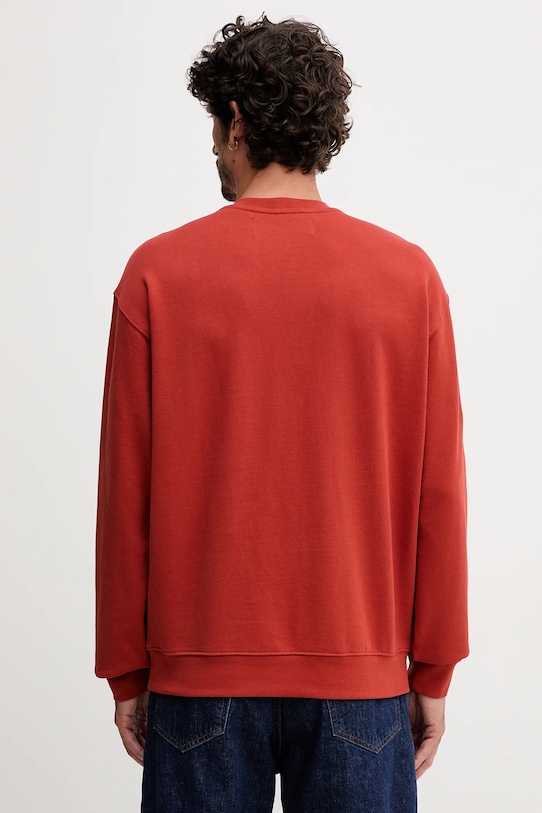 Ρούχα Βαμβακερή μπλούζα United Colors of Benetton 342ZU1093 πορτοκαλί
