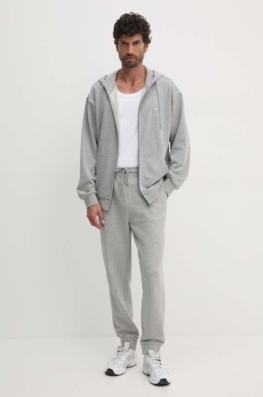 Bavlněná mikina United Colors of Benetton 342ZU500P šedá SS25
