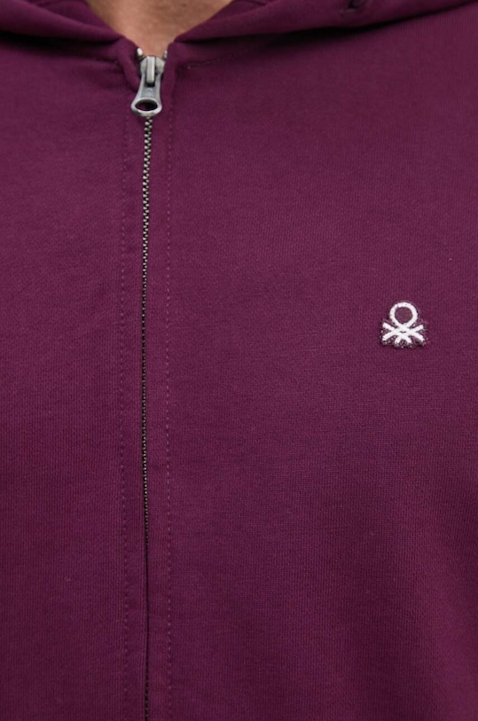 United Colors of Benetton hanorac de bumbac 342ZU500P violet