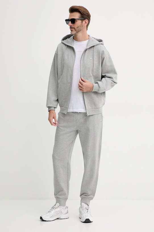 Хлопковая кофта United Colors of Benetton 342ZU500P серый AW25