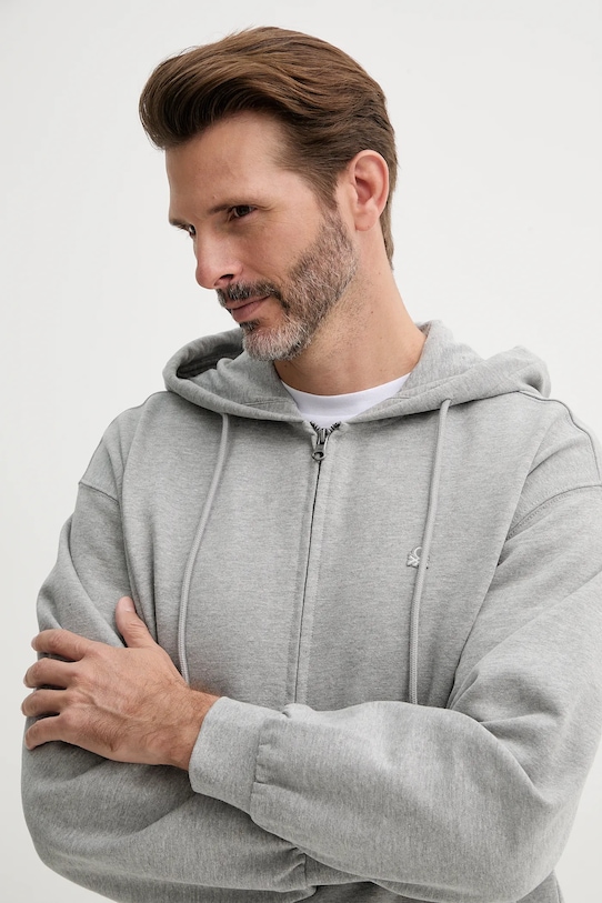 Хлопковая кофта United Colors of Benetton серый 342ZU500P