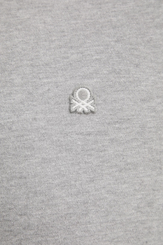 Хлопковая кофта United Colors of Benetton 342ZU500P серый