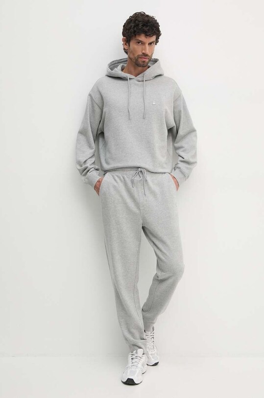 United Colors of Benetton hanorac de bumbac 342ZU201K gri AW24