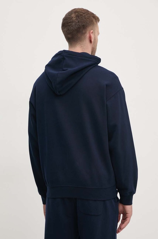 Îmbrăcăminte United Colors of Benetton hanorac de bumbac 342ZU201K bleumarin