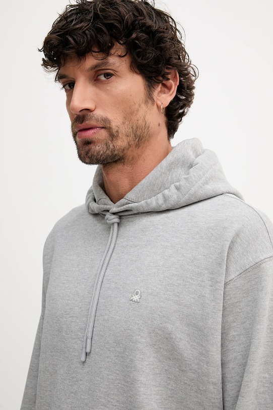 United Colors of Benetton bluza bawełniana szary 342ZU201K