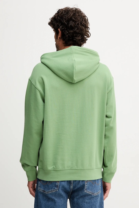 Îmbrăcăminte United Colors of Benetton hanorac de bumbac 342ZU201K verde