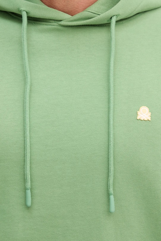 United Colors of Benetton hanorac de bumbac 342ZU201K verde
