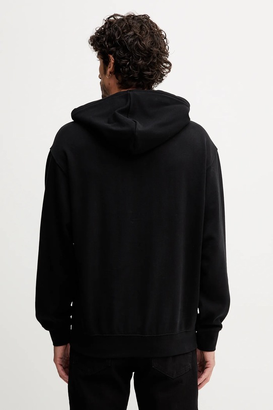Îmbrăcăminte United Colors of Benetton hanorac de bumbac 342ZU201K negru