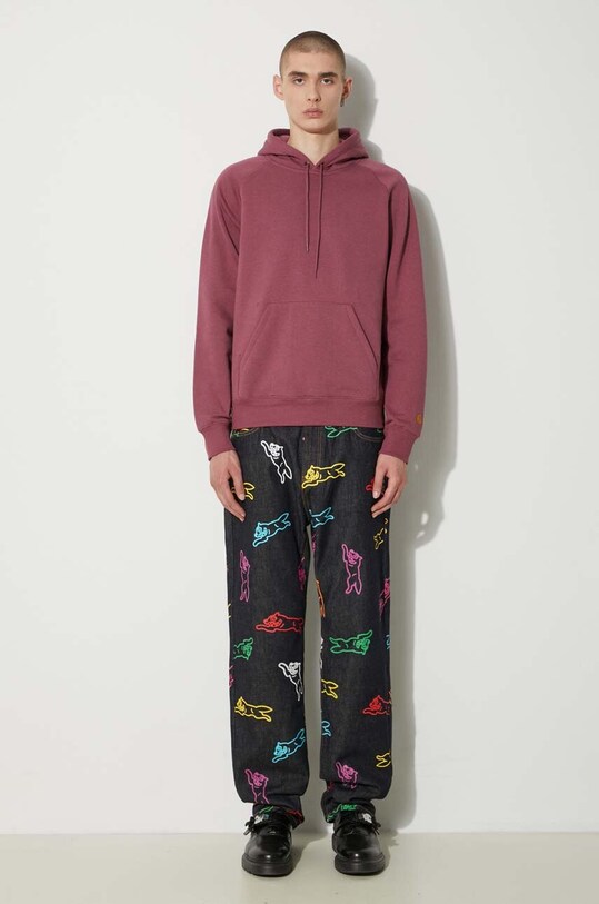 Кофта Carhartt WIP Hooded Chase I033661.2BBXX розовый AW24