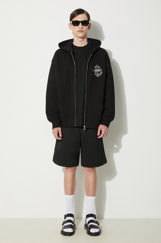 Carhartt WIP cotton sweatshirt Hooded Ablaze Jacket I033623.K02XX black AW24