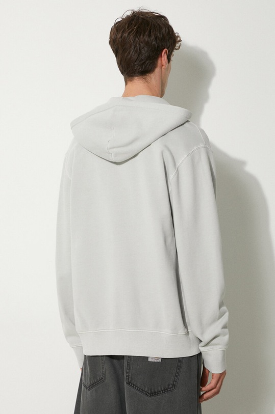 Clothing Carhartt WIP cotton sweatshirt Hooded Duster Script Jacket I033619.29JGD gray