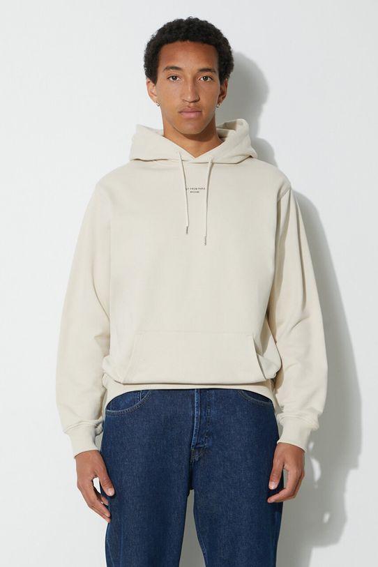 Drôle de Monsieur cotton sweatshirt Le Hoodie Slogan a Poche Classique