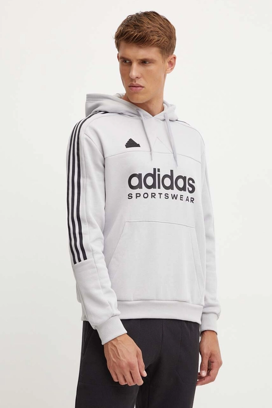 Dukserica adidas Tiro print siva IW5939