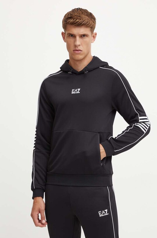 Кофта EA7 Emporio Armani с капюшоном чёрный PJ16Z.6DPM06.1200