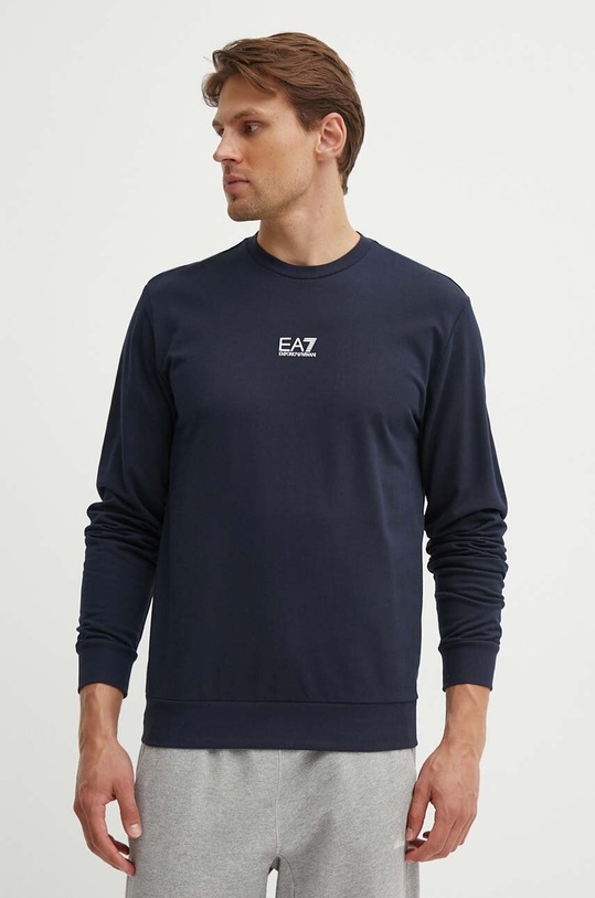 EA7 Emporio Armani pamut melegítőfelső sötétkék PJVRZ.8NPM30.0562