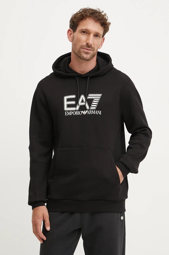 EA7 Emporio Armani bluza print negru PJVTZ.6DPM02.1200